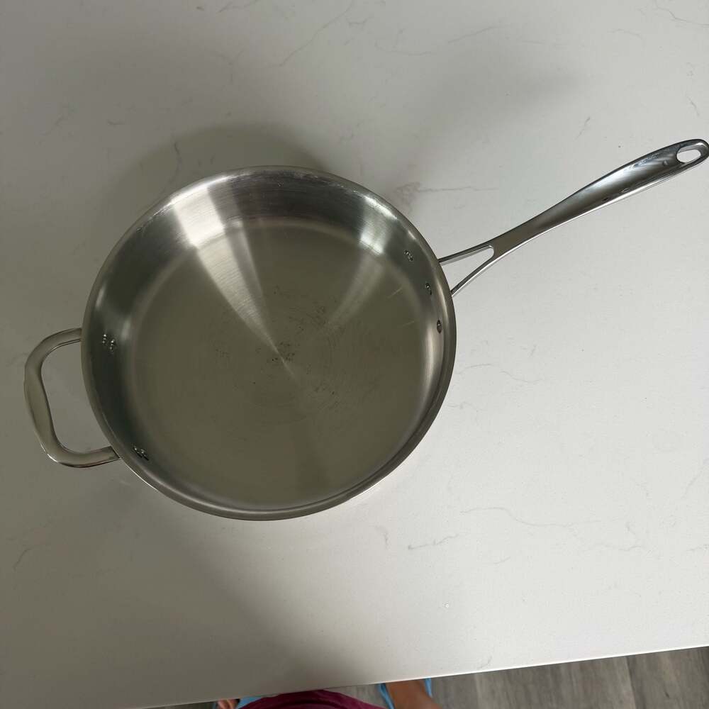 Calphalon Tri-Ply Stainless Steel 3 Quart Saute Pan with Helper Handle